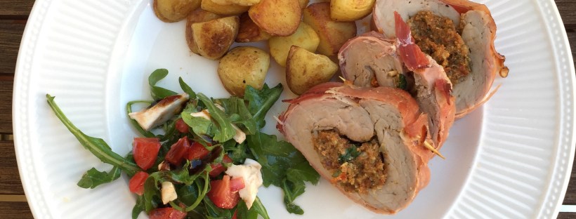 Samen Bourgondisch - AVG Dekluxe: Gevulde varkenshaas, caprese en gebakken krieltjes