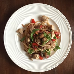 Samen Bourgondisch: Pasta al tartufo e pollo