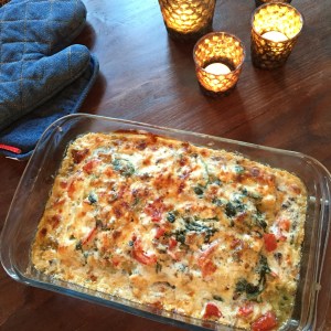 Samen Bourgondisch: Cannelloni gevuld spinazie, kip en gorgonzola saus