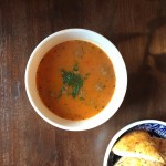 Samen Bourgondisch: Tomaten- paprikasoep met ballen