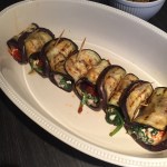 Ravioli van aubergine Samen bourgondisch