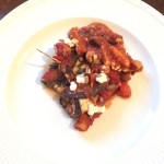 Cannelloni van aubergine, samen bourgondisch