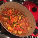 Zomers groentenstoofpotje