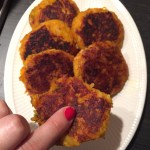 Aardappelkoekjes met pompoen