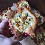 Quiche met kip en courgette