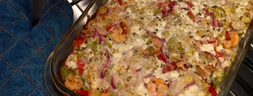 Vislasagne met prei en venkel