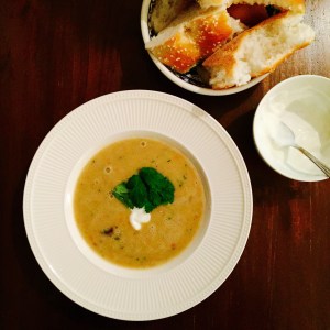 Aziatische linzensoep