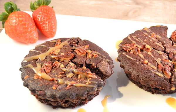 Brownies met pecannoten & salted caramel