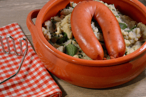 Stamppot met aardpeer en salie