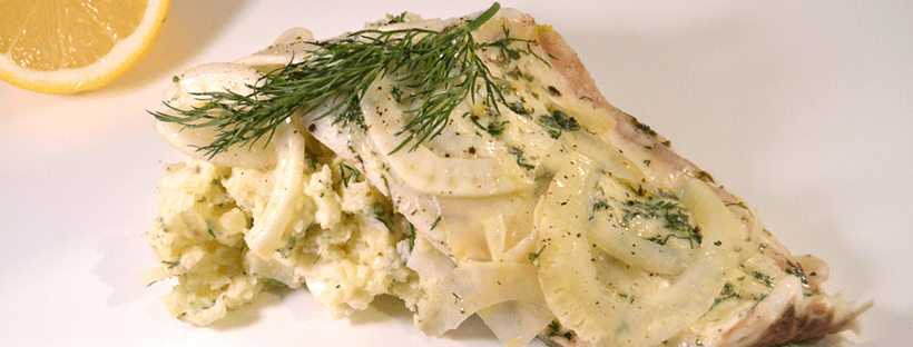 Zeebaars met aardappel-venkelsalade