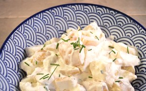 Gezonde aardappelsalade bbq bijgerecht