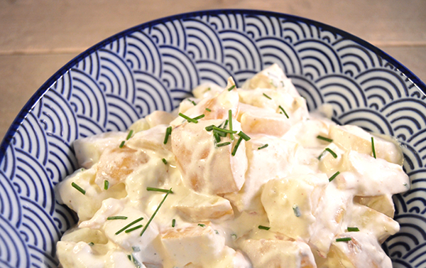 Gezonde aardappelsalade bbq bijgerecht