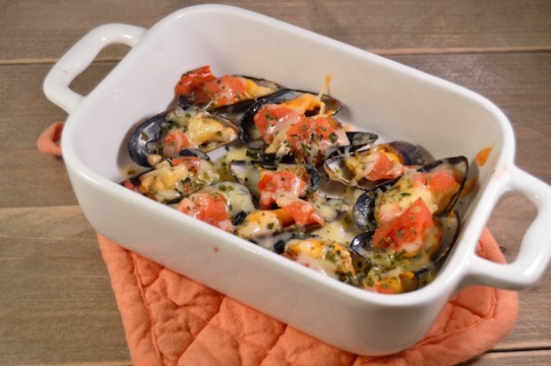 Mossel recepten: gegratineerde mosselen