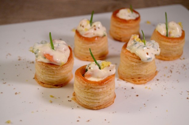 Makkelijke hapjes: mini pasteitjes met garnalenragout