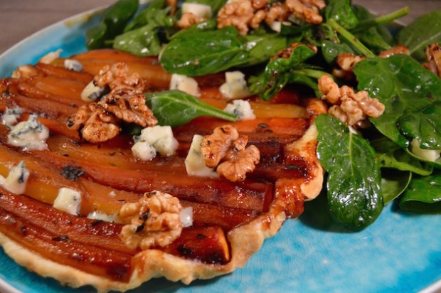 Hartige tarte tatin met wortel