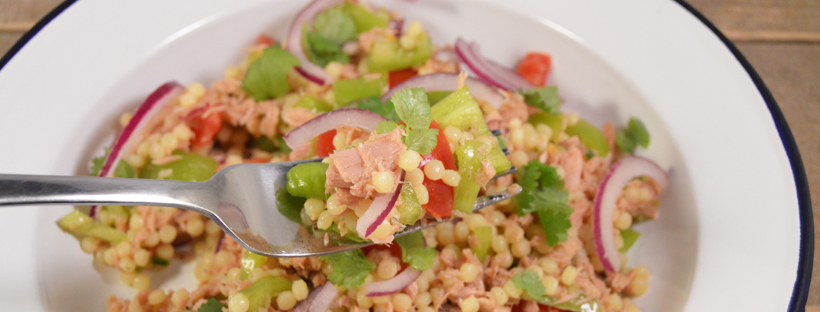Parelcouscous met tonijn
