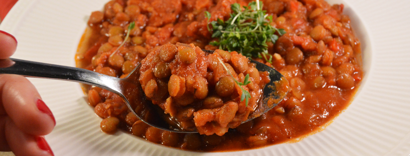 Pittige linzensoep met chorizo