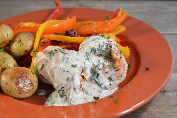 Visrolletjes met kabeljauw en zalm