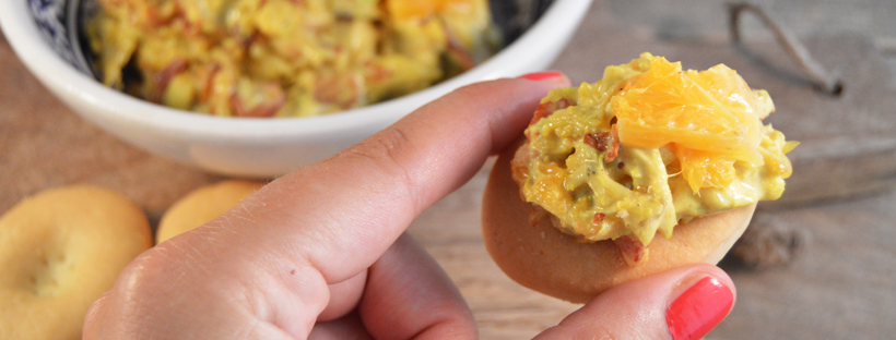 kip kerrie salade met restjes kip en sinaasappel