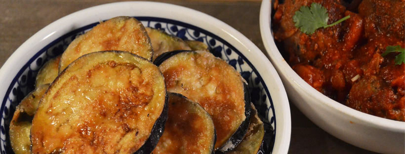 Tapas: Gebakken aubergines met siroop