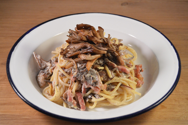 Pasta met bijzondere champignons de koraalzwam