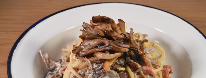 Pasta met bijzondere champignons de koraalzwam
